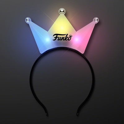 Color-Change Crown LED Tiara Headband - PRINTED