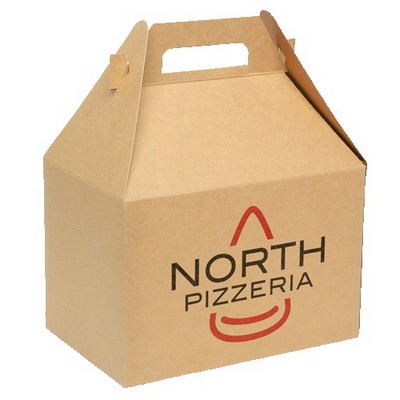 Full Color Gable Carry Out Box (9" x 6" x 6")