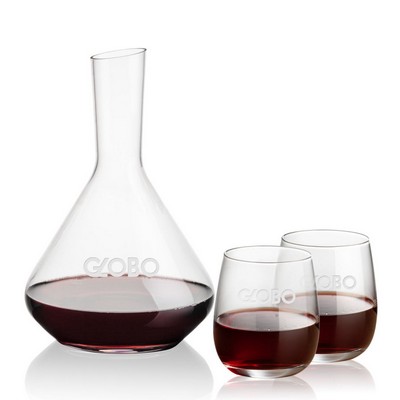Terrassa Carafe & Crestview Stemless Wine