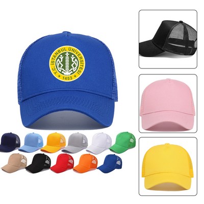 5 Panel High Crown Mesh Back Trucker Hat