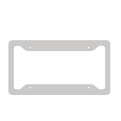 Aluminum License Plate Frame – Size: 12.2" x 6.5