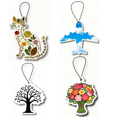 Custom Shape Full Color 2 Side Car Air Freshener