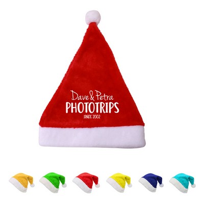 Velvet Adult Santa Hat