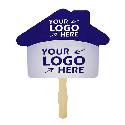 Square Full Color Double Sided Single Paper Hand Fan