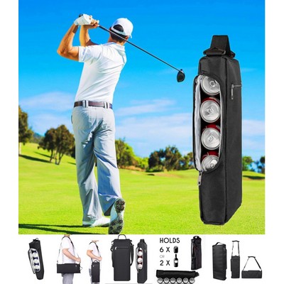 6 Can Golf Insulated Beer Cooler Bag