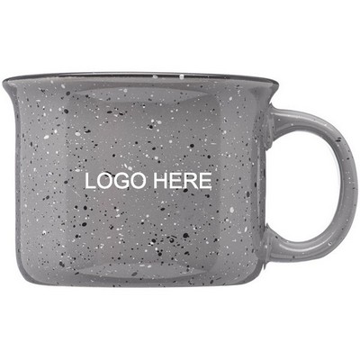 7.5 Oz. Campfire Speckled Ceramic Coffee Mugs w/Flared top