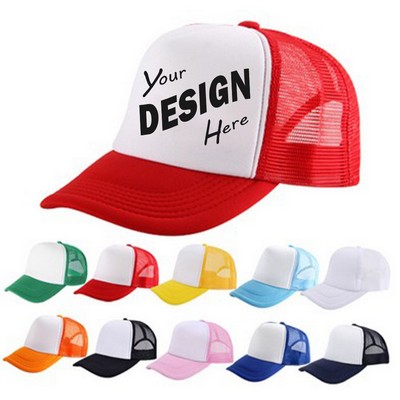 Breathable Mesh Back Foam Front Classic Snapback Trucker Hat