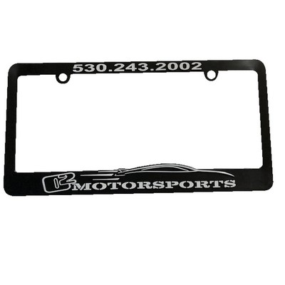 License Plate Frame With Raised 3D Logo