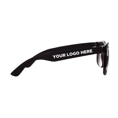 2026 Black Billboard Sunglasses(Imprinted Arms)