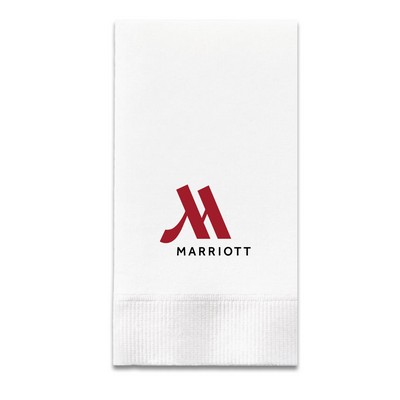3-Ply White Dinner Napkin - 1/8 Fold - High Line