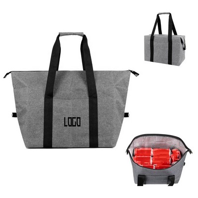Foldable Oxford Insulated Cooler Tote