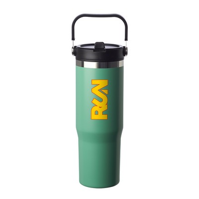 30 oz. Bayshore Stainless Steel Travel Mug (2 Color Imprint)