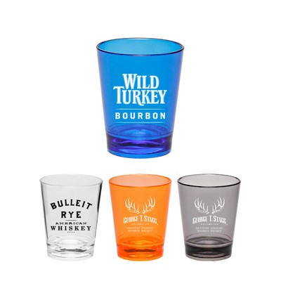Union Printed - Colored Acrylic Shot Glasses 1.5 oz. with 1-Color Logo