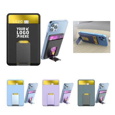 Silicone Magnetic Phone Wallet Stand