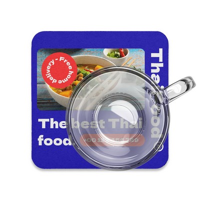 3.5" x 1mm Square Pulpboard Coaster - Full color print - Single-sided