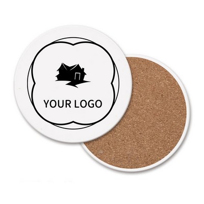 Round Absorbent Stone Coaster