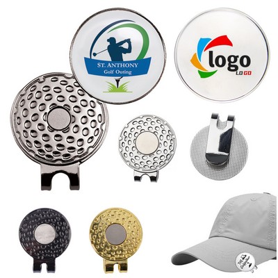 Golf Hat Clip w/Full Color Ball Marker
