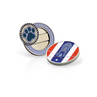 Golf Coin w/Ball Marker - Soft Enamel