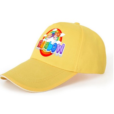 Cotton Caps for Child and Full Color Heat Transfer Logo Print