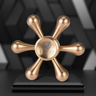 Custom Rudder Shaped Fidget Spinner