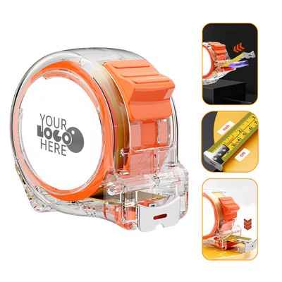 Clear Metric and Inch Tape Measure