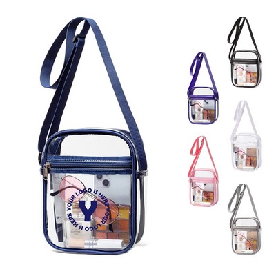 New Best Value Clear Pvc Crossbody Shoulder Bag