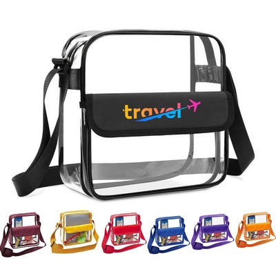 Large Capacity Clear Crossbody Bag