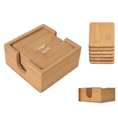 Bamboo Coaster Set