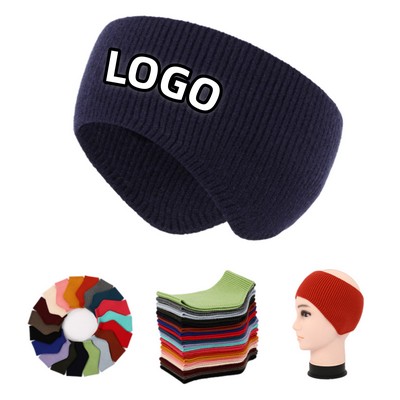 Rabbit Hair Blended Core-spun Yarn Warm Windproof Ear Protection Headband