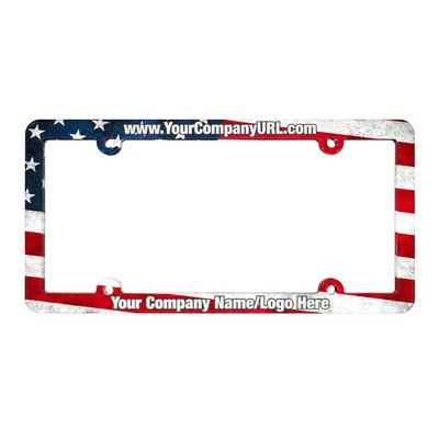 Full Color Aluminum License Plate Frame (Imported)