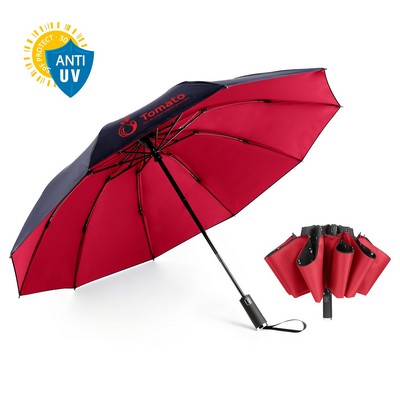 46" Arc Auto-open Inverted Folding Umbrella