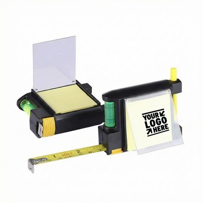 4-in-1 Multi-functional Level Tape Measure With Pen And Memo Pad