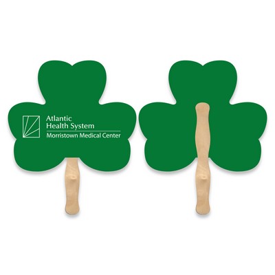 Three Leaf Clover Shape Single Hand Fan