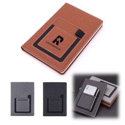 Retro Business Office Notebook With Pocket
