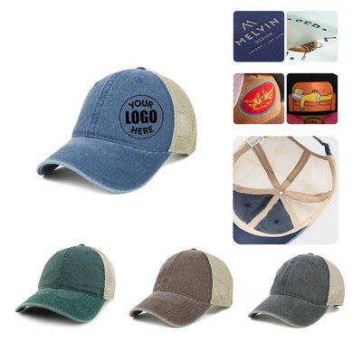 Vintage Washed Cotton Baseball Cap