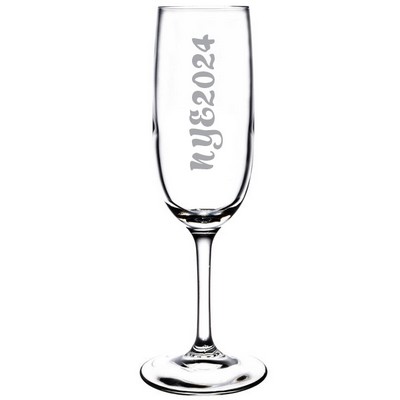 Laser Engraved Libbey® 8595SR Bristol Valley 6 oz. Flute Glass