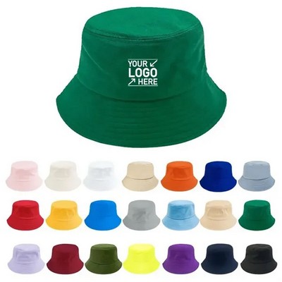 Unisex Summer Cotton Bucket Hat For Comfortable Sun Protection