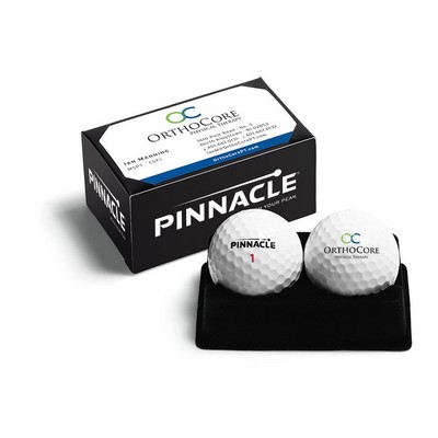 Pinnacle Distance 2-Ball Business Card Box