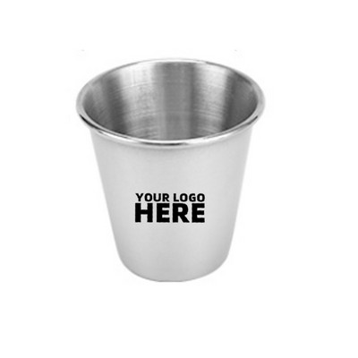 1 Oz. Hop Stainless Steel Crimped Party Beer Pin Cups