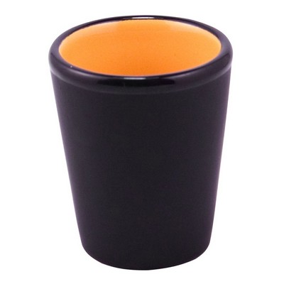 Black Coated Tecas Shot Glass 1.5oz.