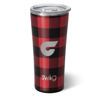 22 Oz. Swig Life™ Buffalo Plaid Stainless Steel Tumbler
