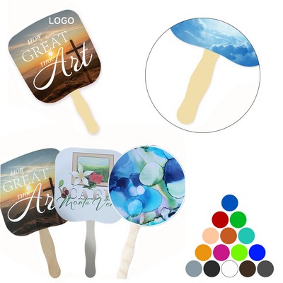 Square Sandwich Paper Hand Fan