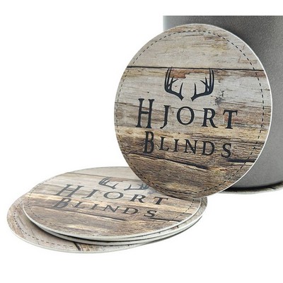 Custom Printed 4" Round Drink Coasters – Absorbent Paperboard Bar & Brewery Coasters – Full Color