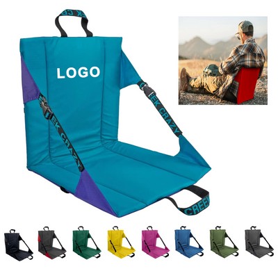 Folding Stadium Seat Cushion with Backrest