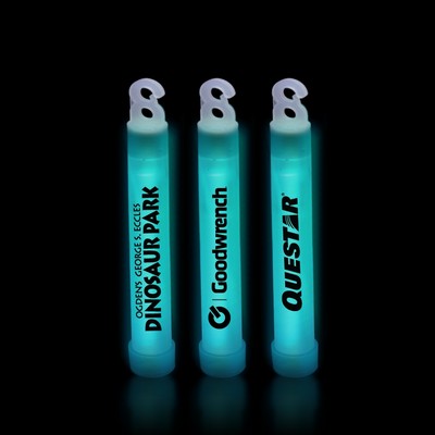4" Premium Aqua Green Glow Stick(Printed)
