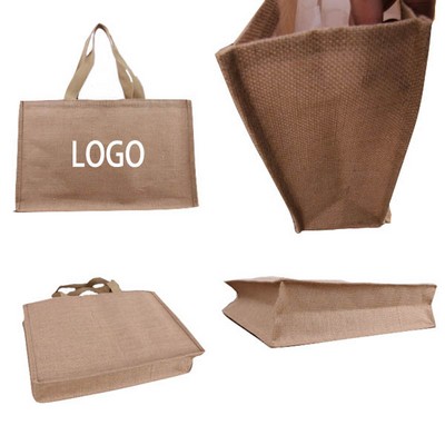Eco-Friendly Jute Tote with Sturdy Handles