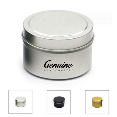 Round Metal Tin Candy Box