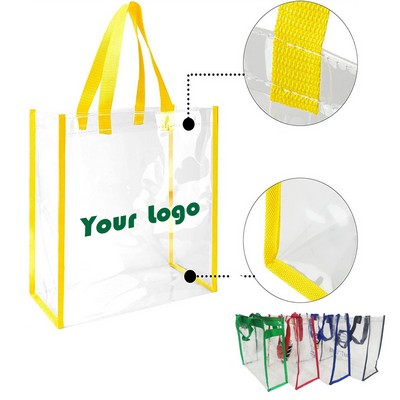 PVC Clear Stadium Tote Bag